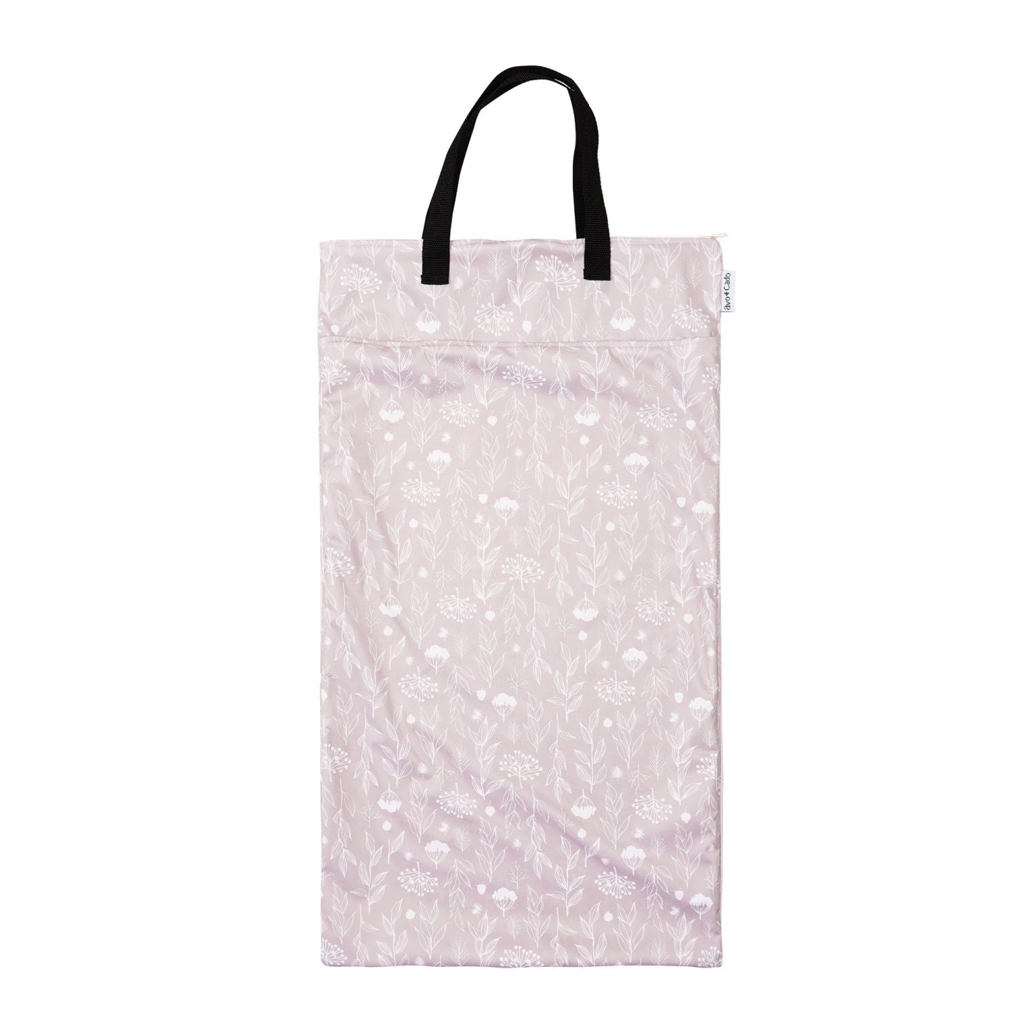 avo+cado Wetbag Large met Twee Compartimenten en Hank - Wilde Planten - Wetbag Large - MamaMilla