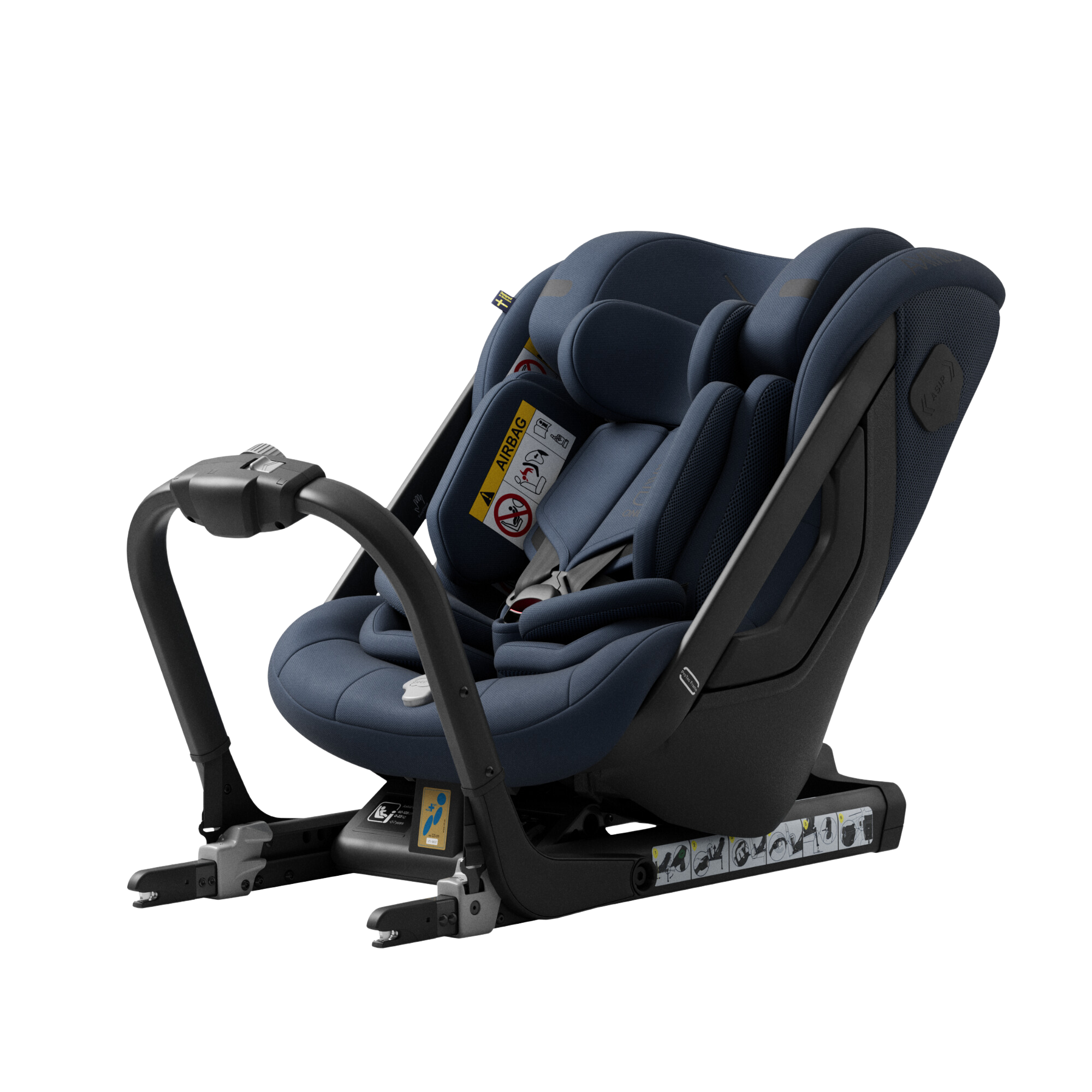 Axkid ONE+ 3 - Glacier Lake Blue - iSize 40-125 cm - 40-125 cm (pasgeboren tot 7 jaar) - MamaMilla