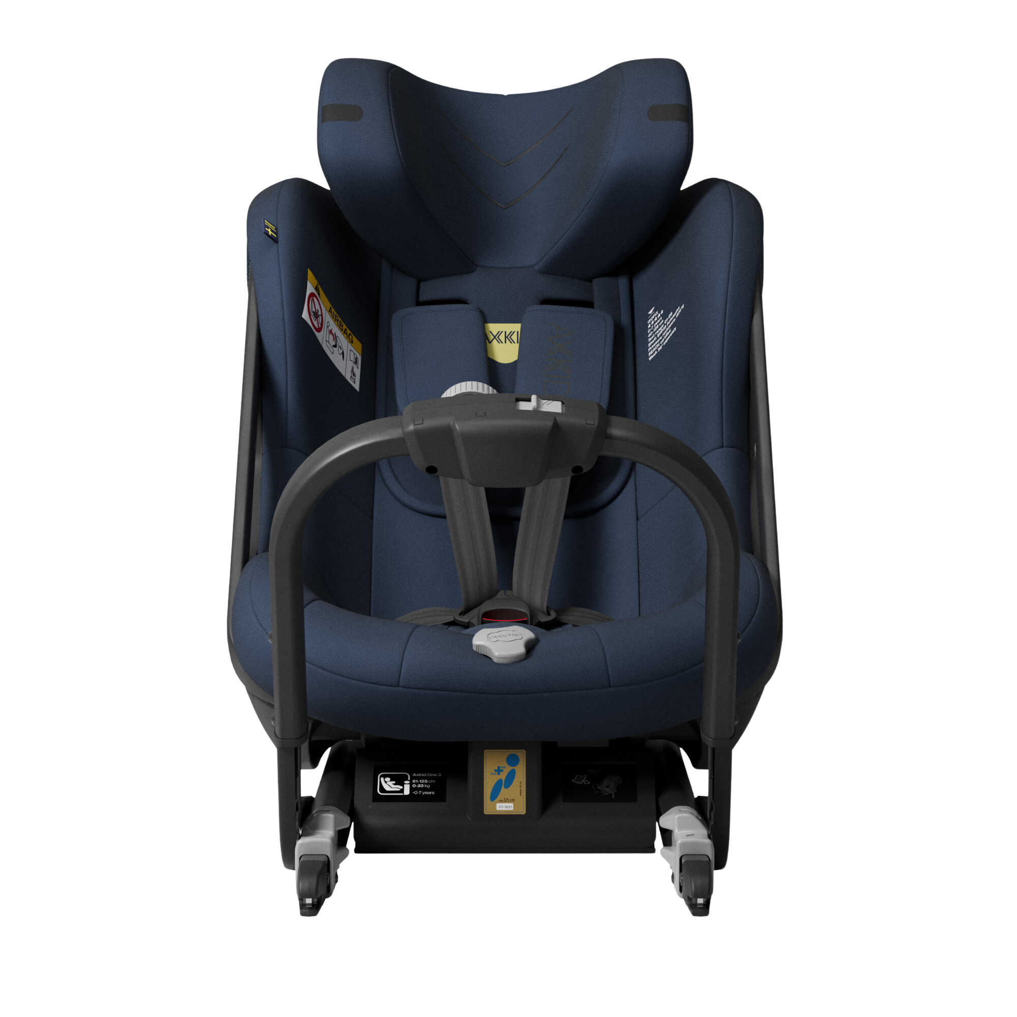 Axkid ONE+ 3 - Glacier Lake Blue - iSize 40-125 cm - 40-125 cm (pasgeboren tot 7 jaar) - MamaMilla