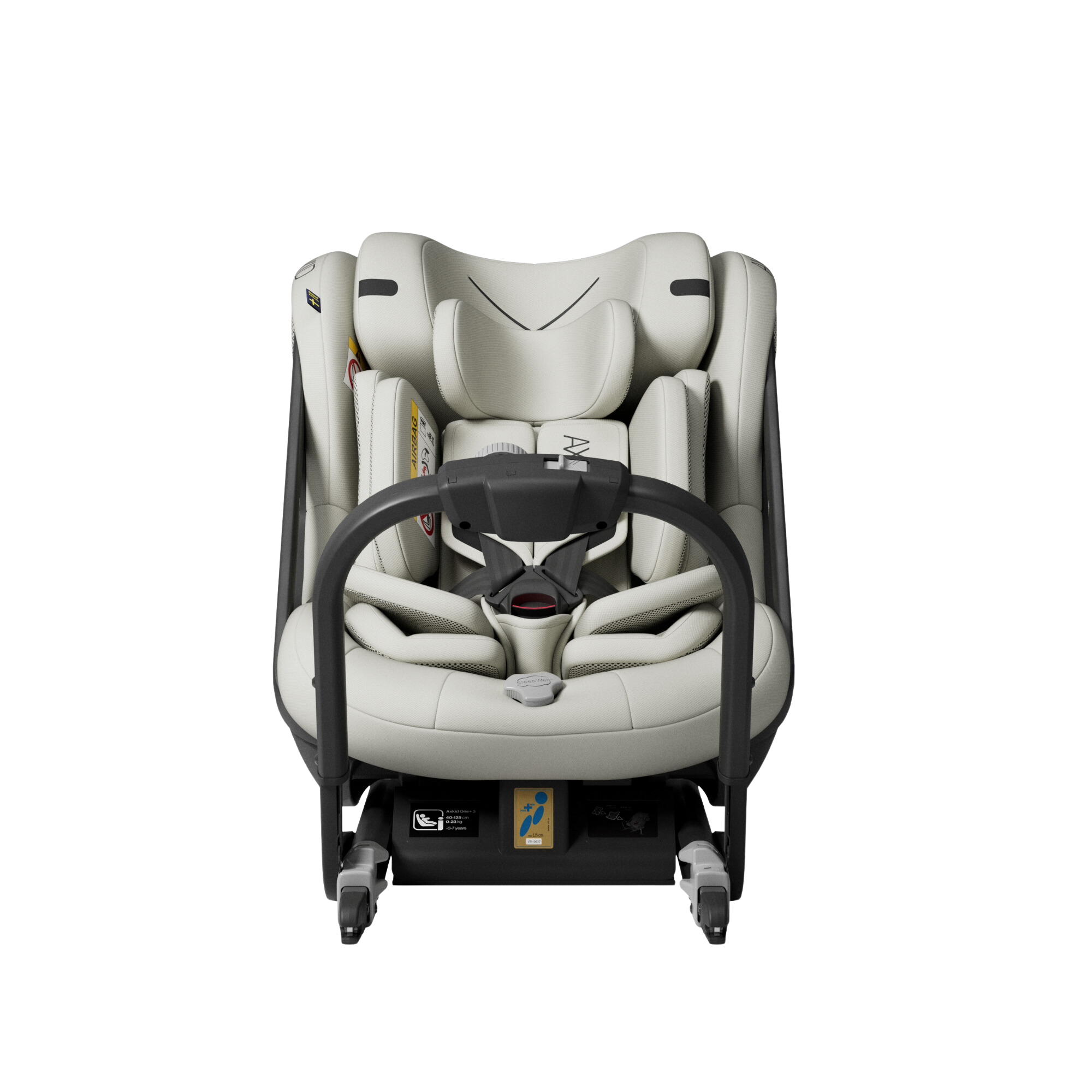 Axkid ONE+ 3 - Strandgras Beige - iSize 40-125 cm - 40-125 cm (Pasgeboren tot 7 jaar) - MamaMilla