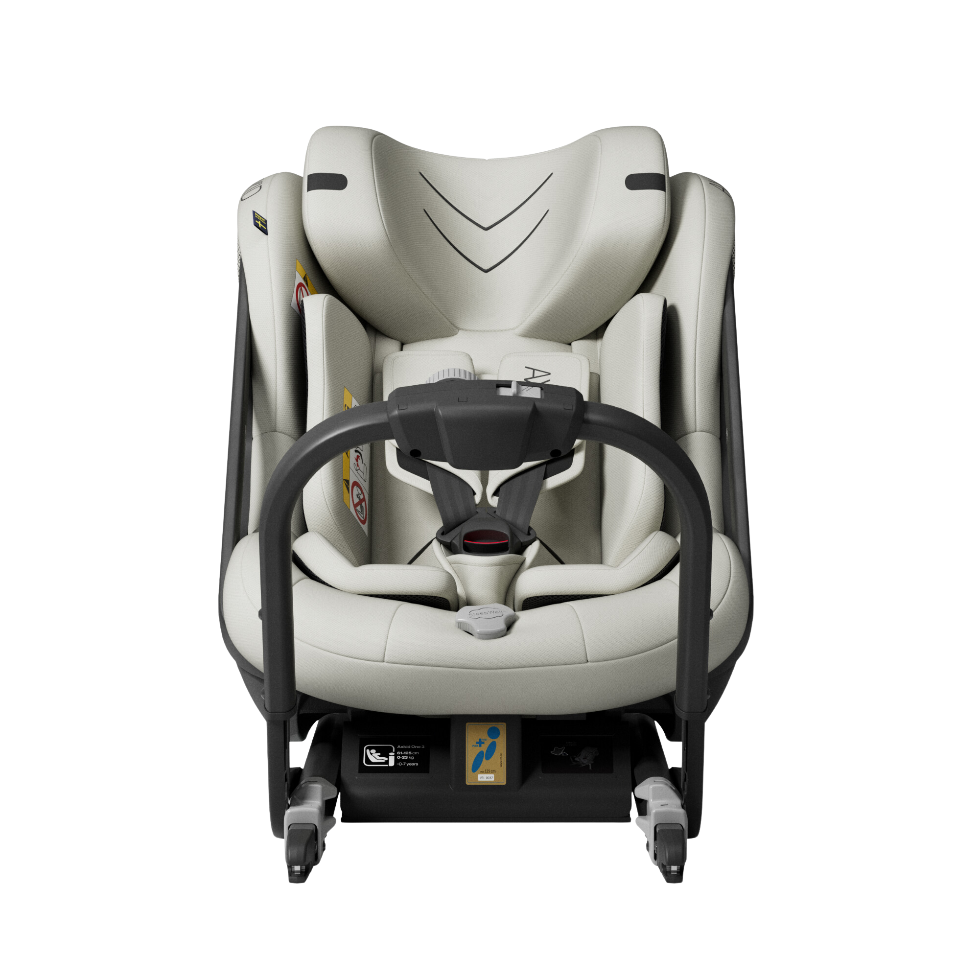 Axkid ONE 3 - Strandgras Beige - iSize 61-125 cm - 61-125 cm (3 maanden t/m 7 jaar) - MamaMilla