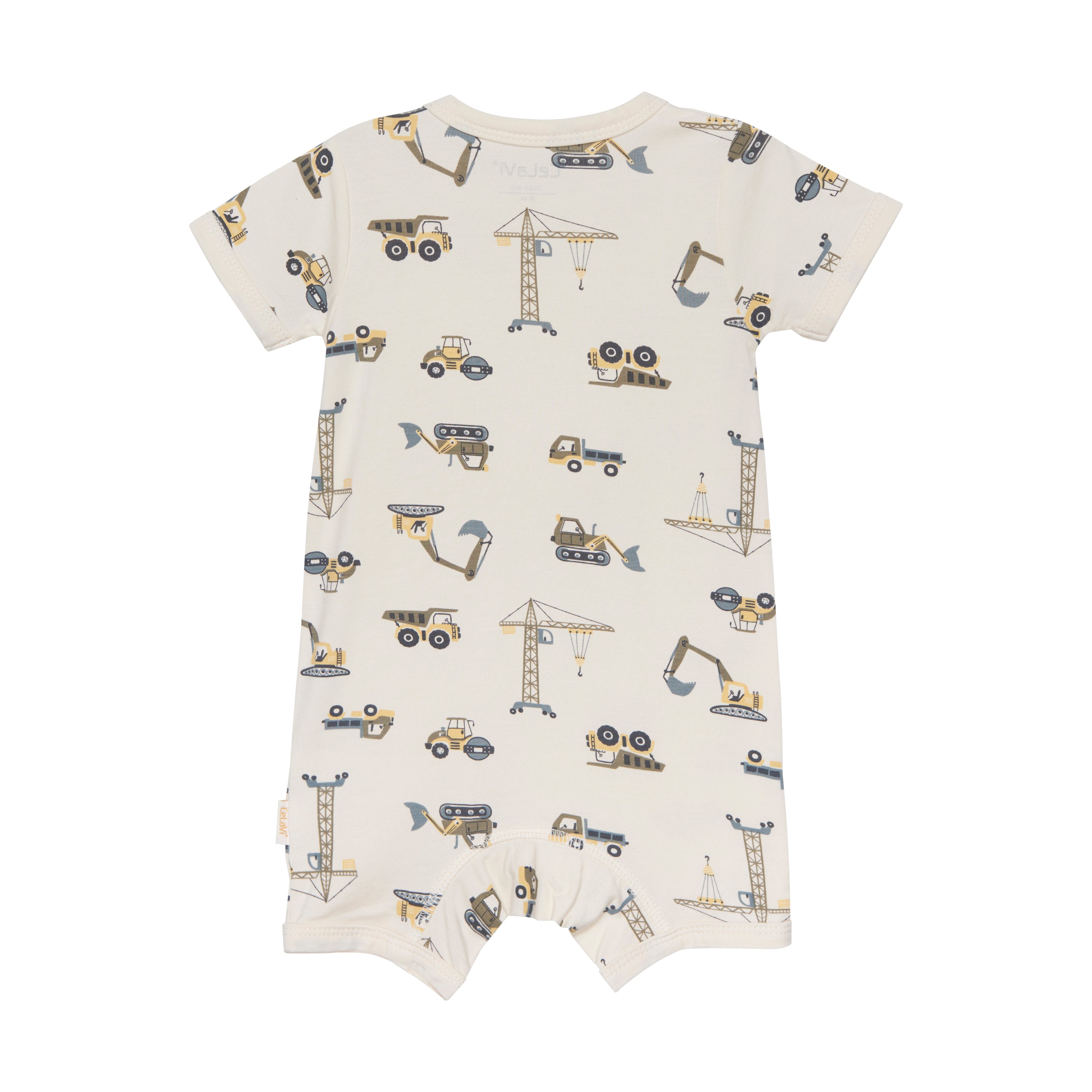 Celavi Jumpsuit met korte mouwen en pijpen - Werkauto&