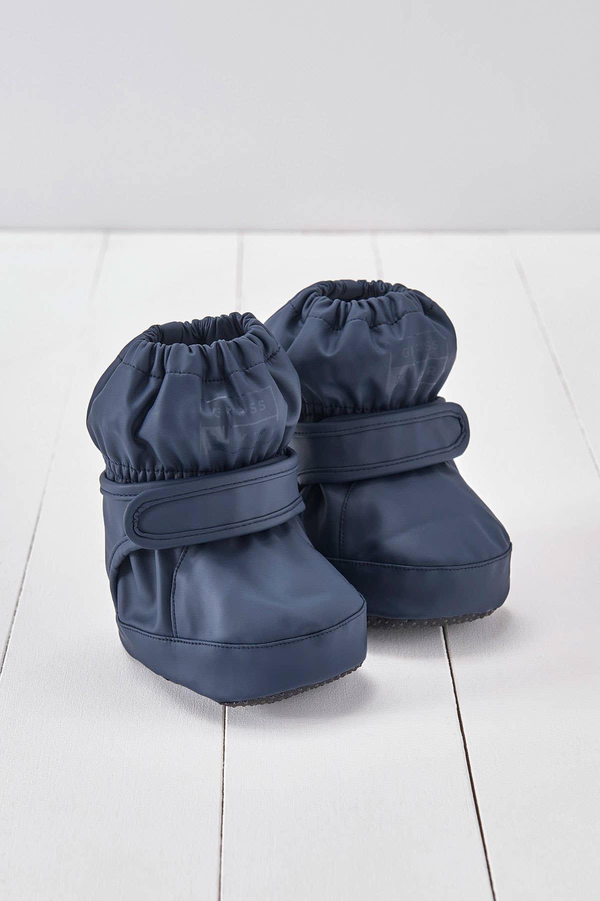 Grass & Air navy PU babystøvler
