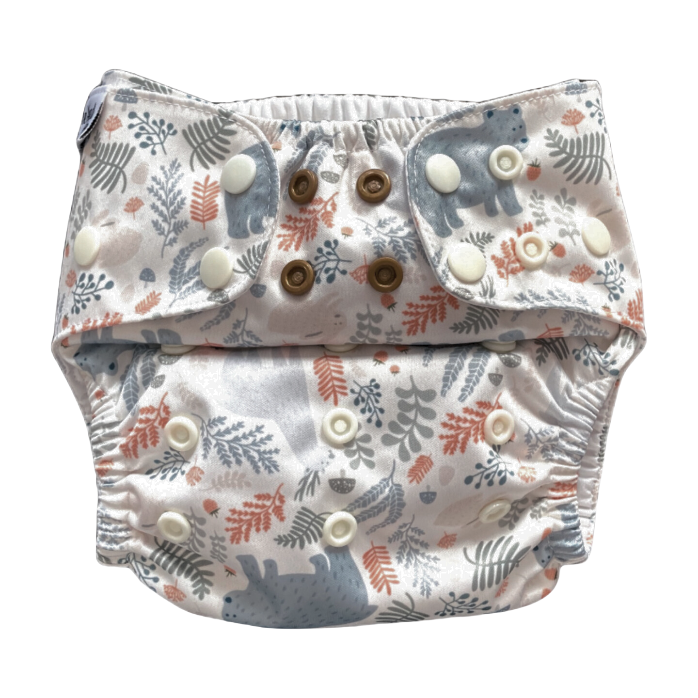 Het Zweedse bos | Zakluier | Slijm 3-15kg: Hopbloemen blauw / Geen inzetstukken - - MamaMilla