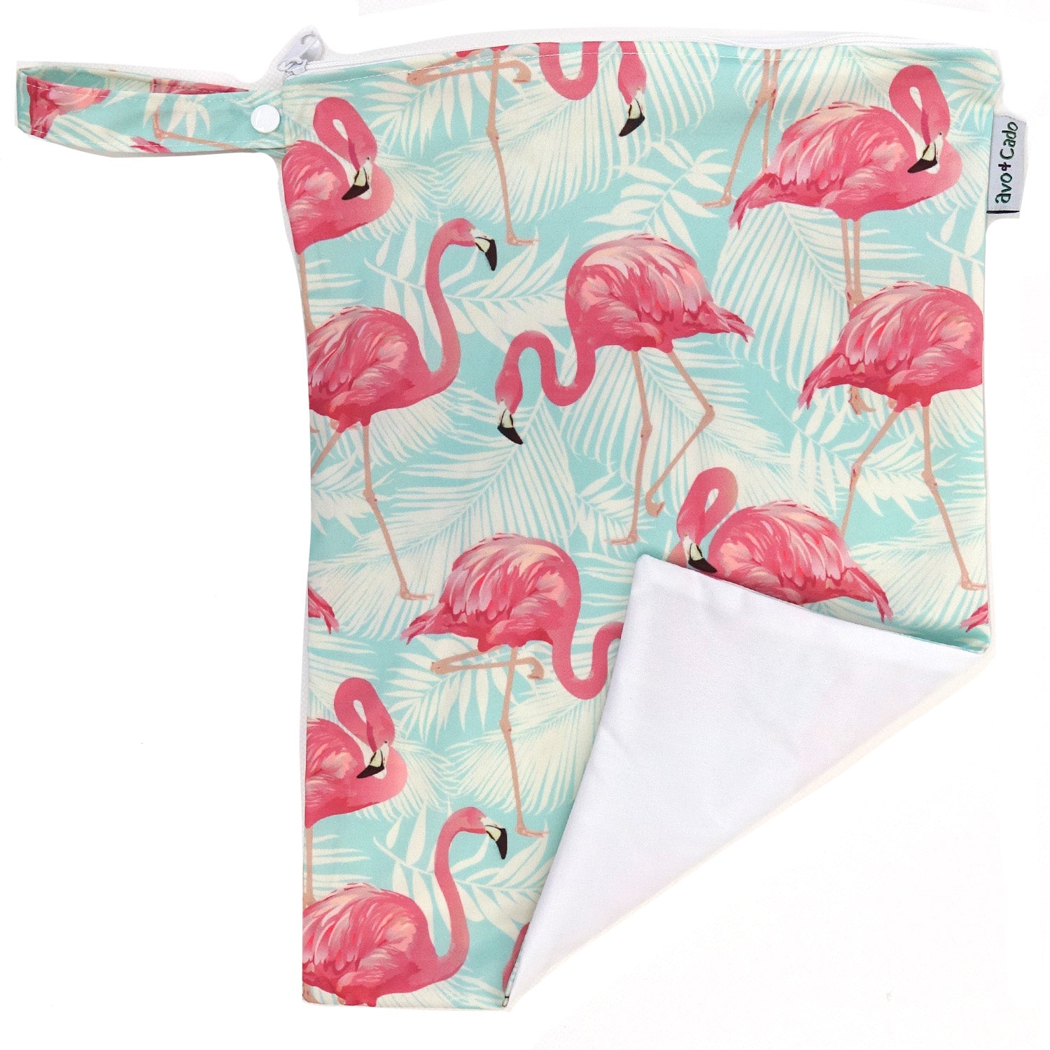 avo+cado Wetbag Medium met één compartiment - Flamingo - Wetbag medium - MamaMilla