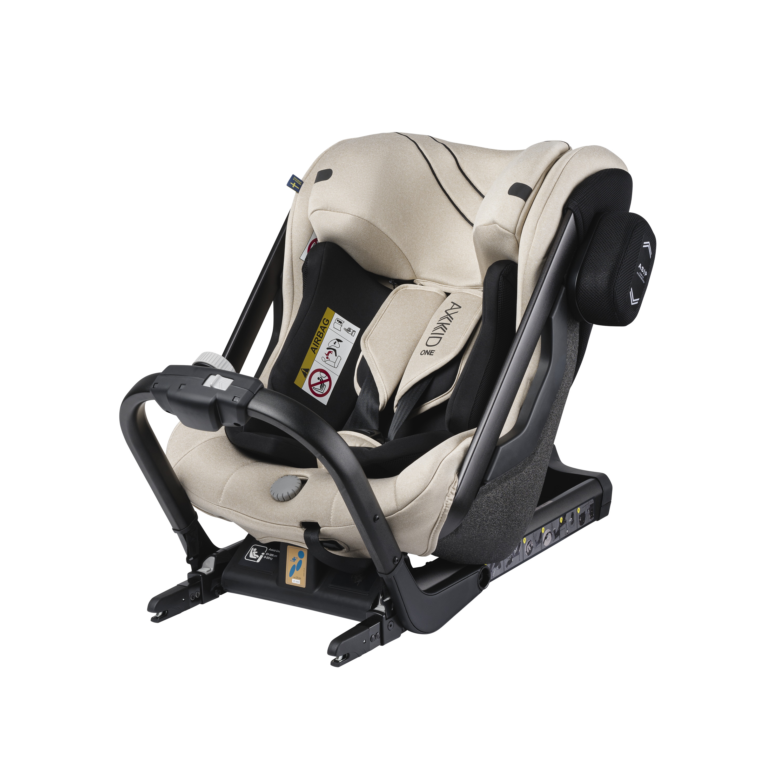 Axkid ONE 2 - Brick Melange - iSize 61-125 cm - 61-125 cm (3 maanden tot 7 jaar) - MamaMilla