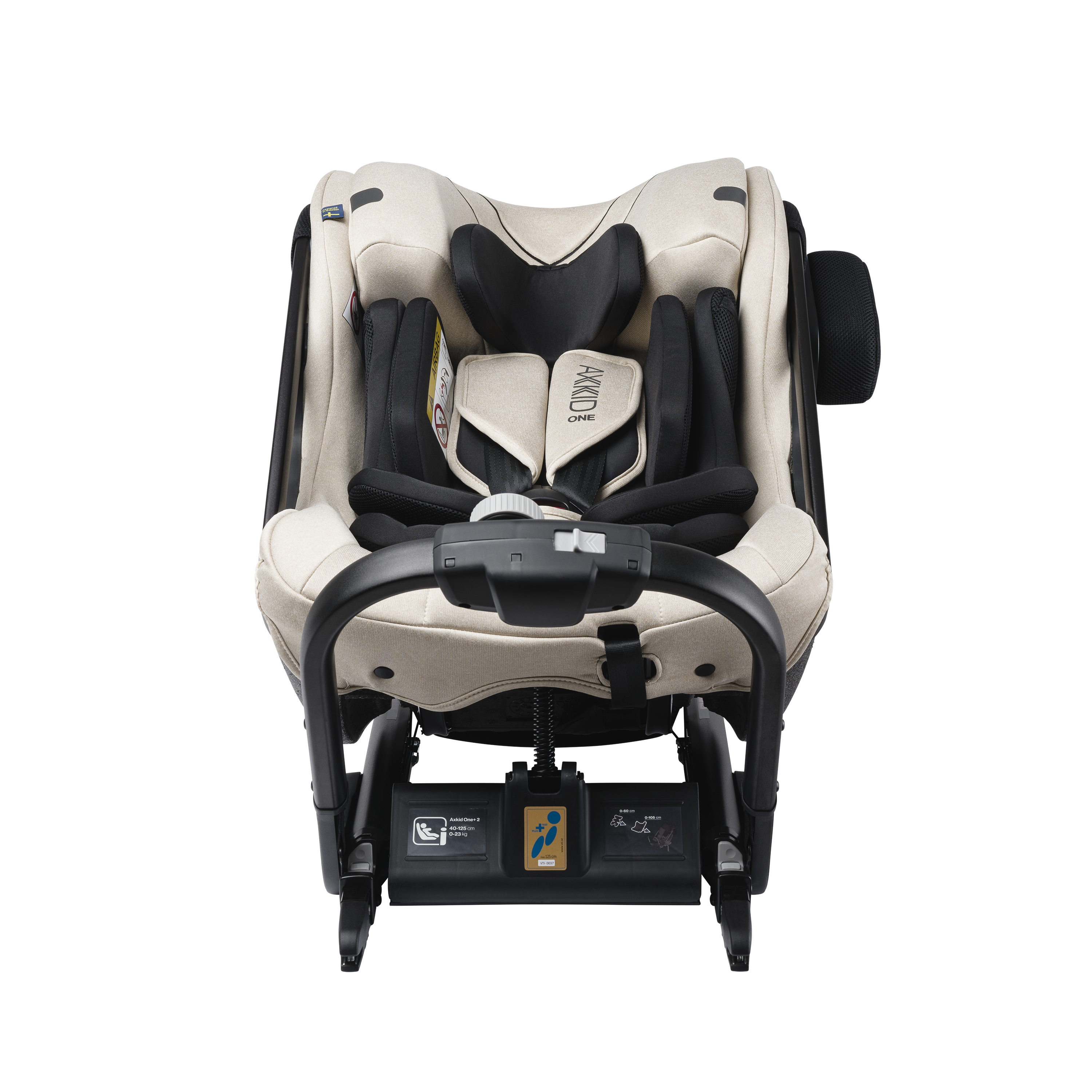 Axkid ONE+ 2 - Brick Melange - iSize 40-125 cm - 40-125 cm (Pasgeboren tot 7 jaar) - MamaMilla