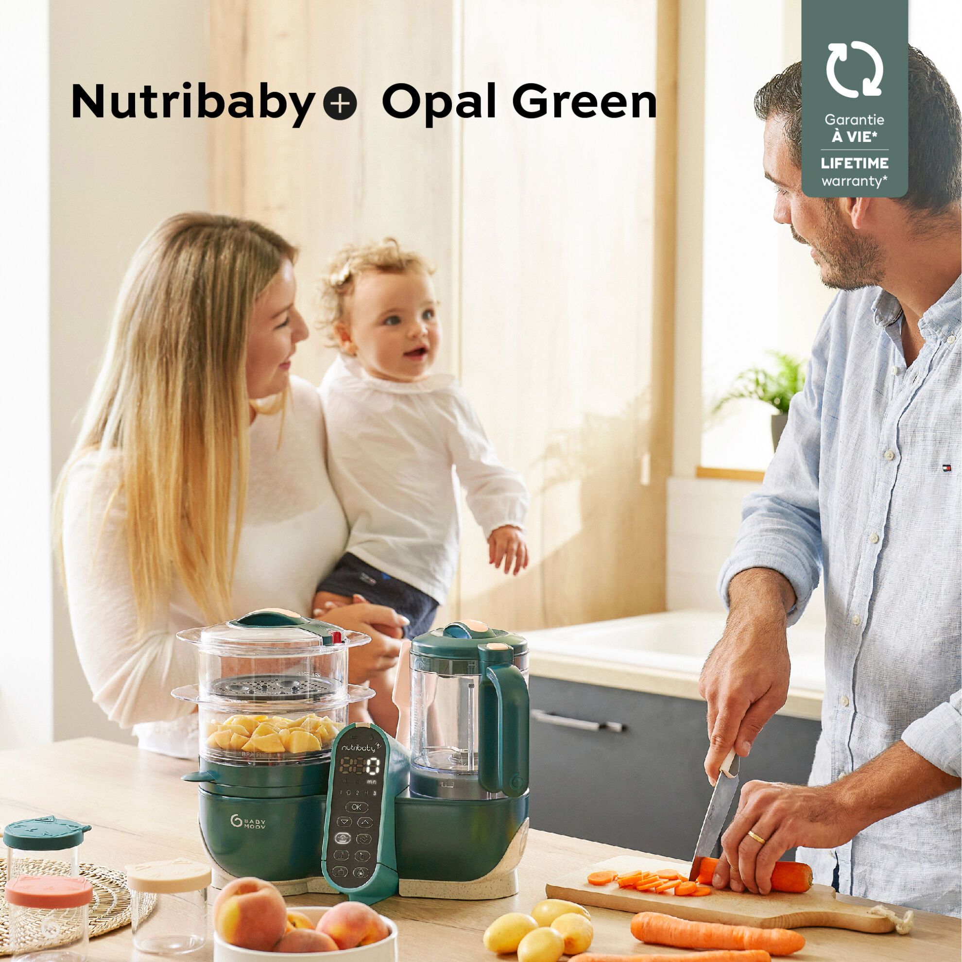 Babymoov Voedingsautomaat - Nutribaby Plus - Opaalgroen - Voedingsautomaat - MamaMilla