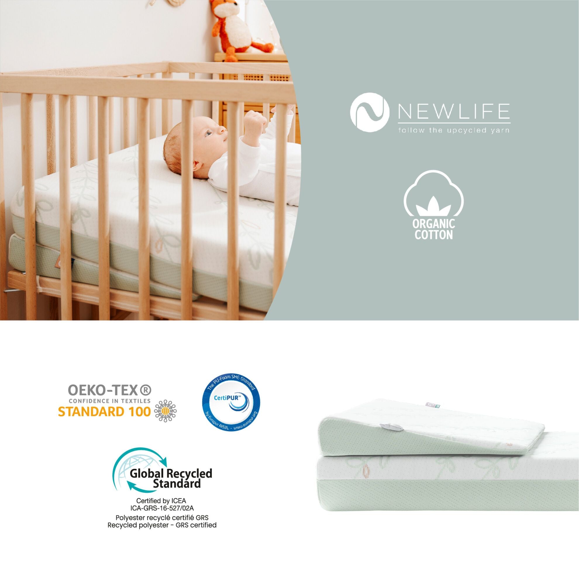 Babymoov Wigkussen tegen Reflux, Hoest en Verkoudheid - Breed - Wig - MamaMilla