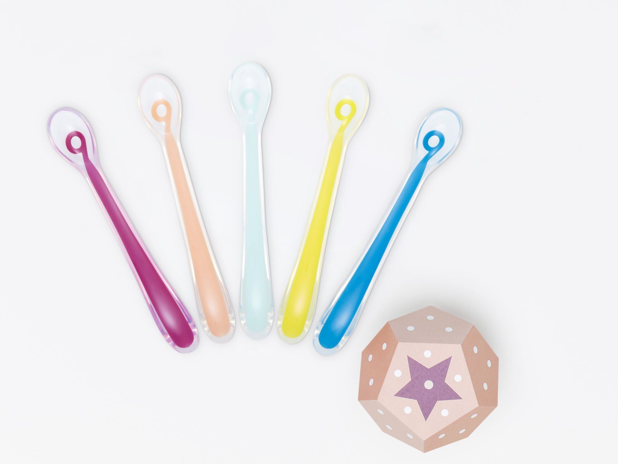 Babymoov Siliconen Lepels voor Puree en Pap +4 maanden - 5 stuks (set) - Bestek - MamaMilla