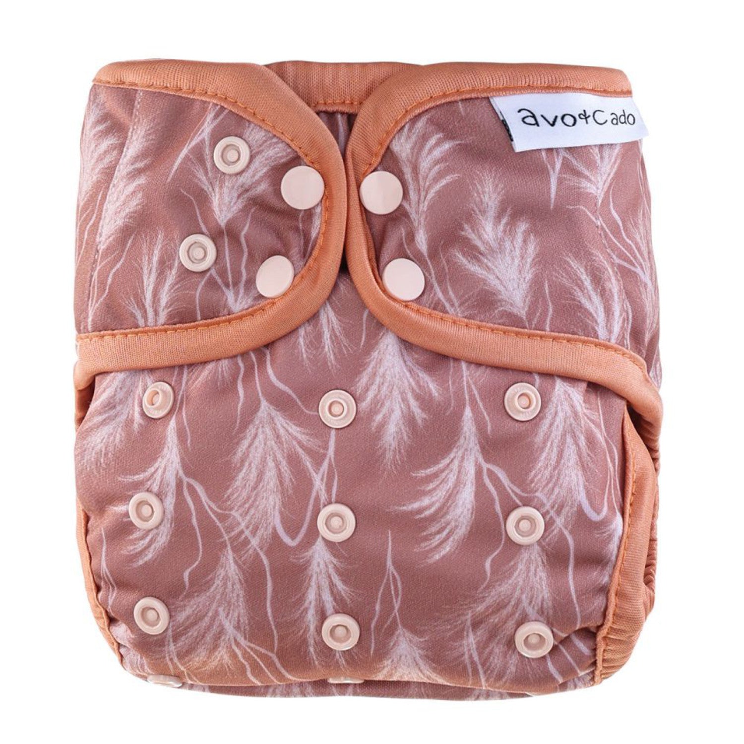 avo+cado One Size Explorer Luierhoes - Wildpflanzen, Naturküche, Knospen, Giersch, Zand, Pampasgras, Moss, Mauve, Blätter, Kräuter, Grijs, Pusteblume - - MamaMilla