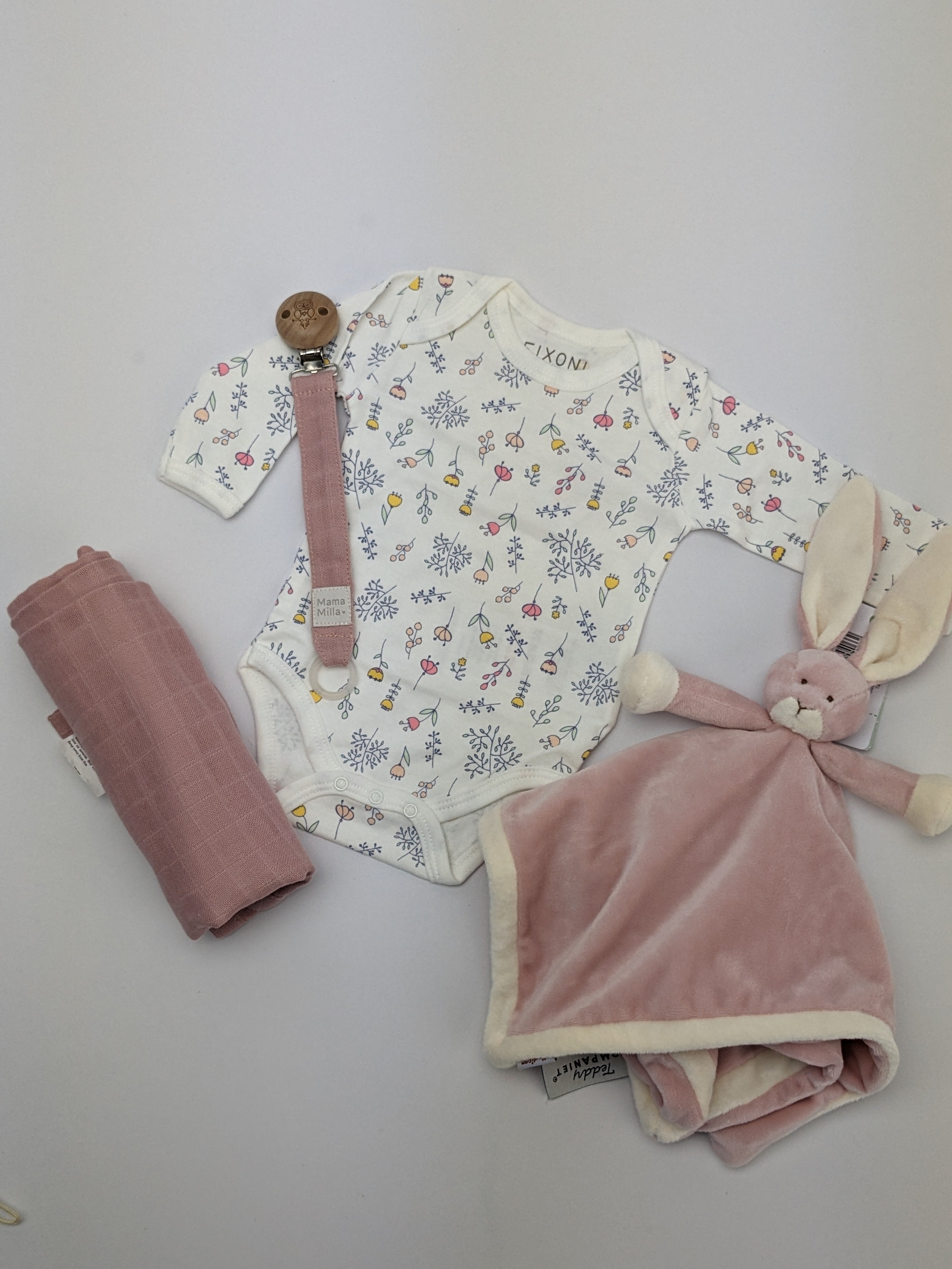 Fixoni body - New Nadja - Bloemen - Wit - Kleding - MamaMilla