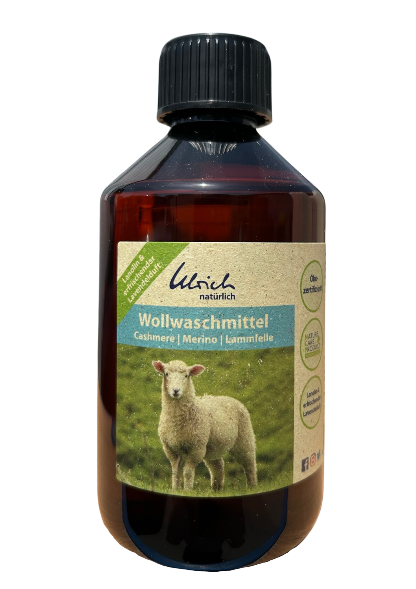 Ulrich Natürlich wasmiddel voor kasjmier, merino en lamsvacht met lavendel - 250 ml - Wasmiddel (wol) - MamaMilla