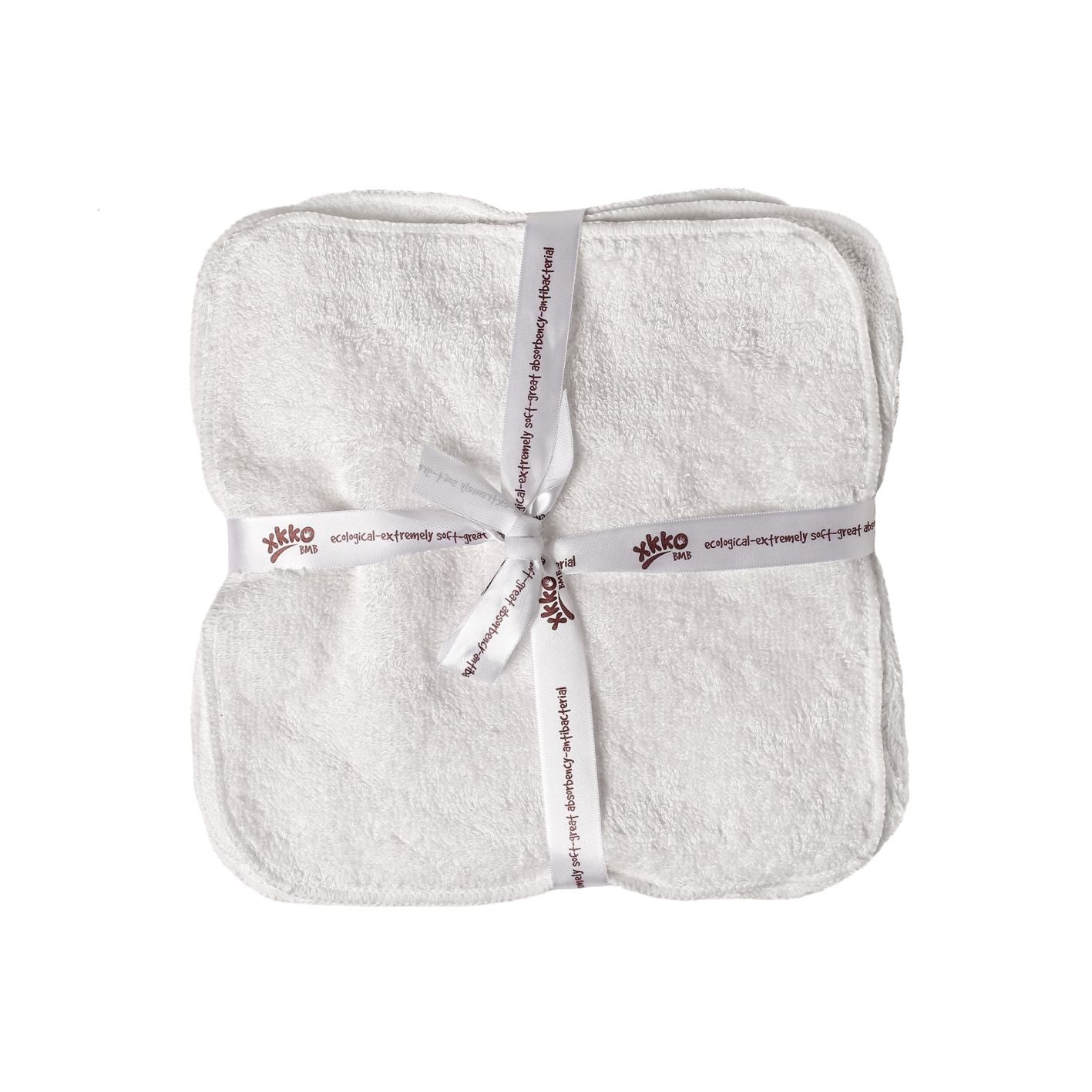 XKKO Washandje in Bamboe/katoenen badstof en Velours - 21x21 cm - 5 stuks - Washandjes - MamaMilla
