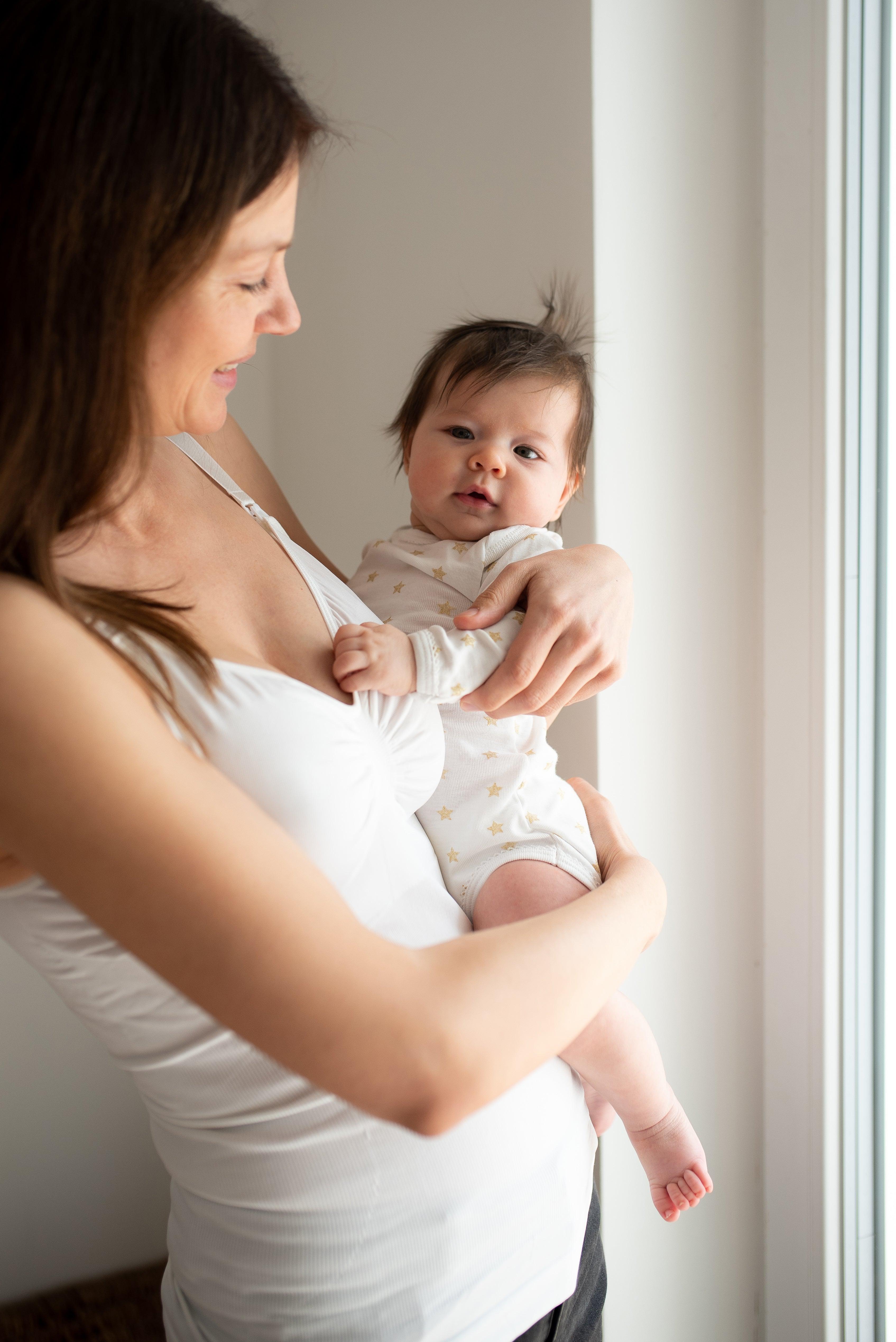 Carriwell Voedingstop met shapewear - Wit - Voedingskleding - MamaMilla