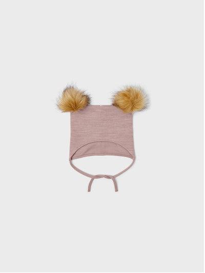 Name it Muts van wol met Pom Pom - Wuppo - Gewei - Babymutsje - MamaMilla