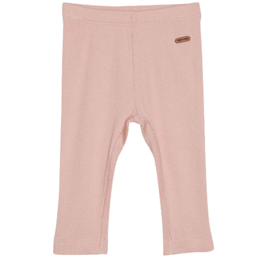 Minymo legging in ribstof - Mahogany Rose - broek - MamaMilla