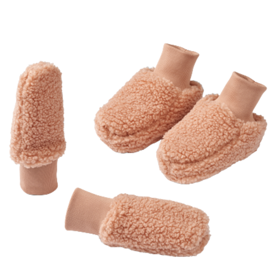 Liewood Set babywanten en voetenzakken - Ottoman - Pale Toscane Rose - wanten - MamaMilla