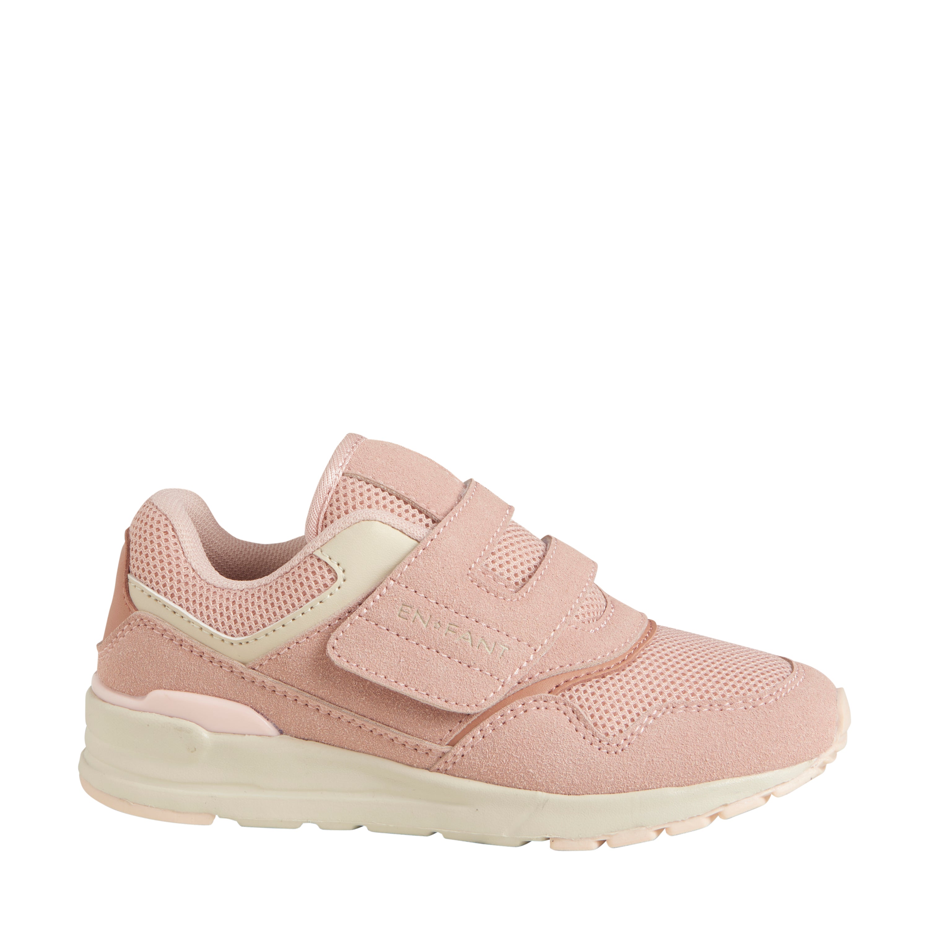 Een FANTASTISCHE lichtgewicht sneakers met klittenband - Misty Rose - schoenen - MamaMilla