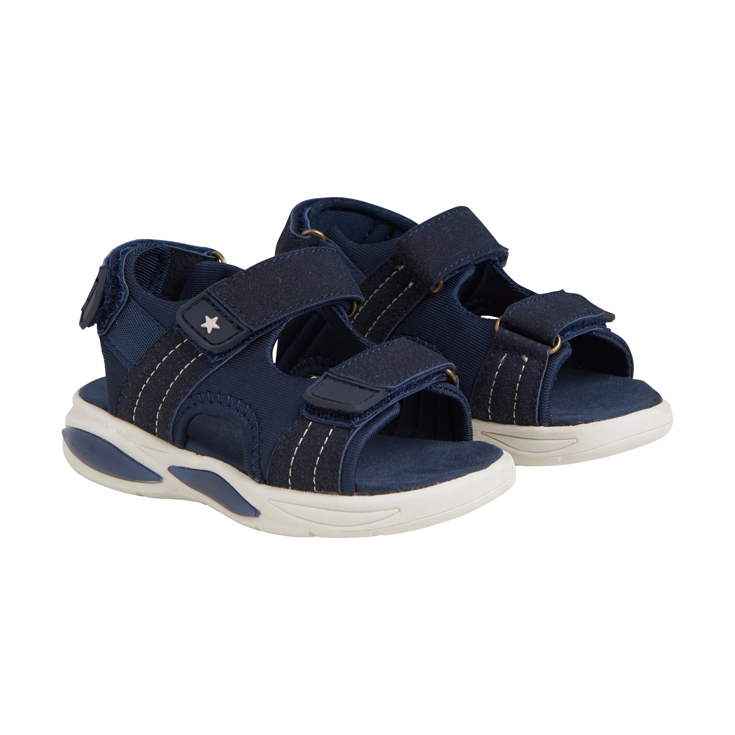 Een FABULOUS lichtgewicht sandalen met klittenband en lichte - Oost-Indische inkt - schoenen - MamaMilla