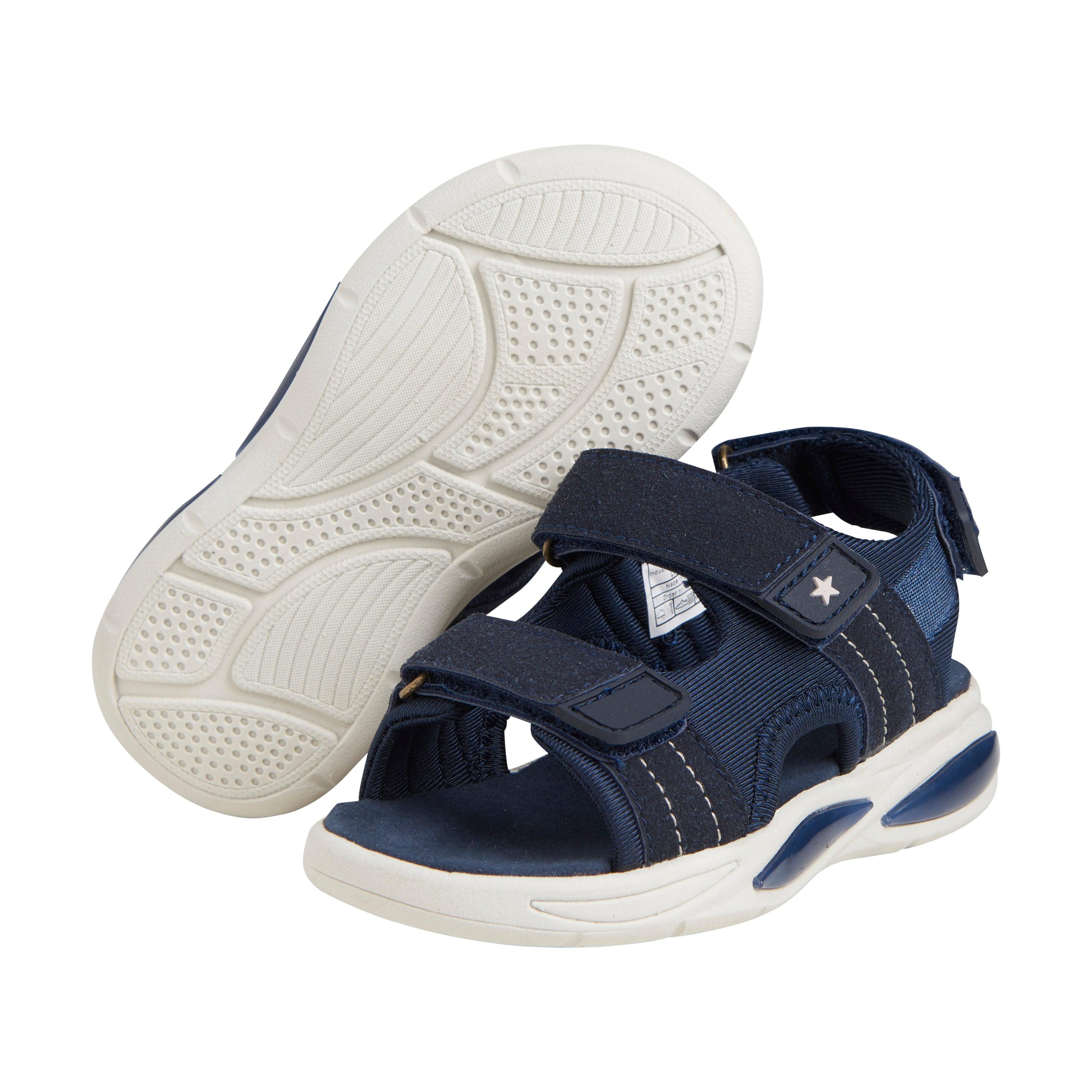 Een FABULOUS lichtgewicht sandalen met klittenband en lichte - Oost-Indische inkt - schoenen - MamaMilla