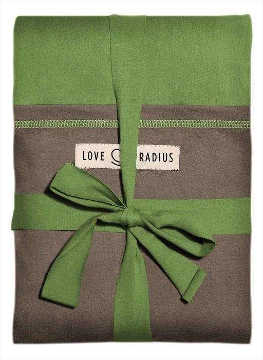 Love radius rekbare draagdoek origineel - Pistachie/Bruin - draagdoek - MamaMilla