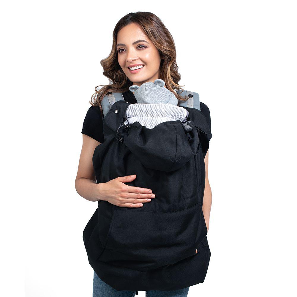 Wombat & Co. winterdraaghoes voor draagzak en inbakerdoek - Charcoal Black/Grey - Draaghoes - MamaMilla
