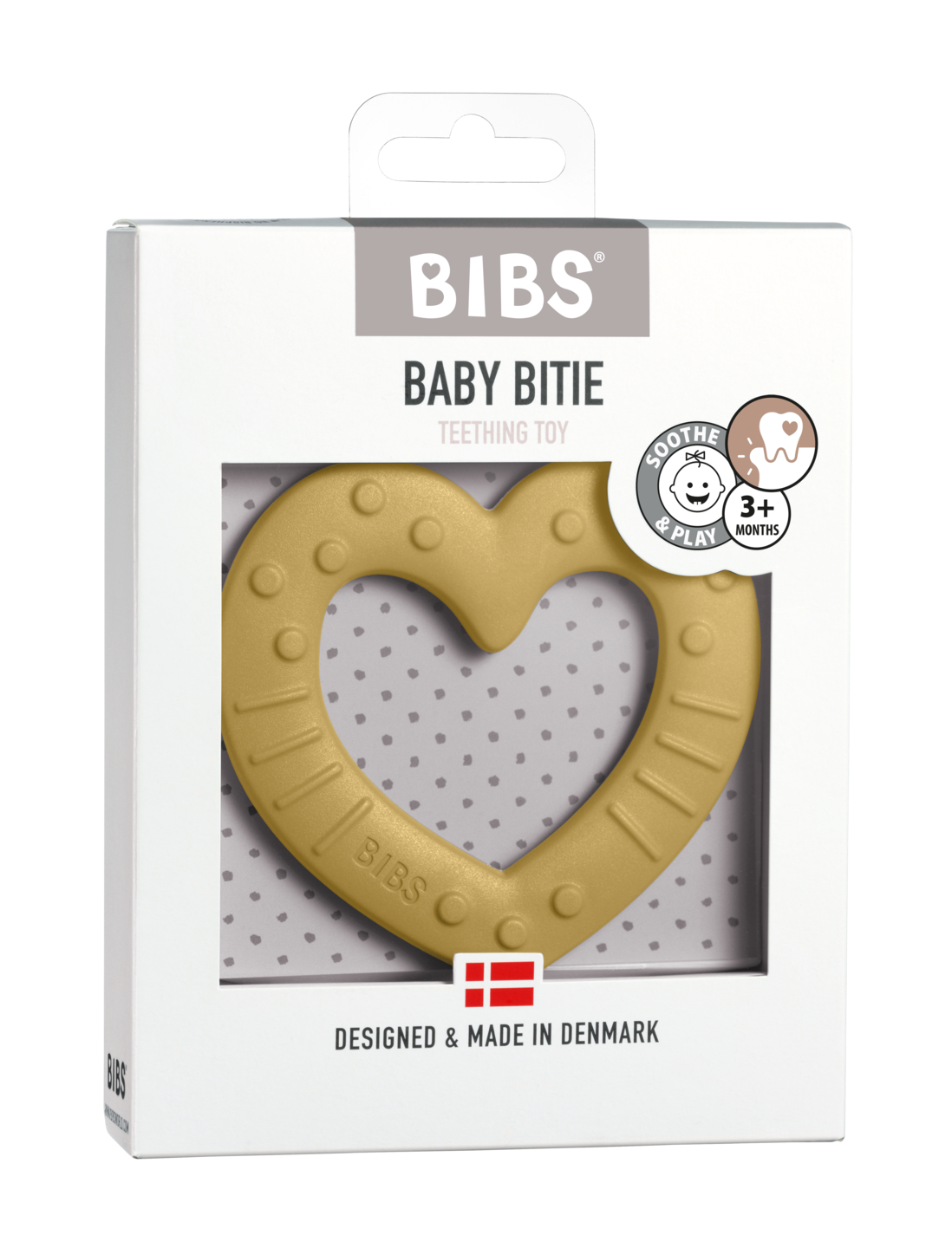 Slabbetjes bijtring - Hart Mosterd - Bijtring - MamaMilla