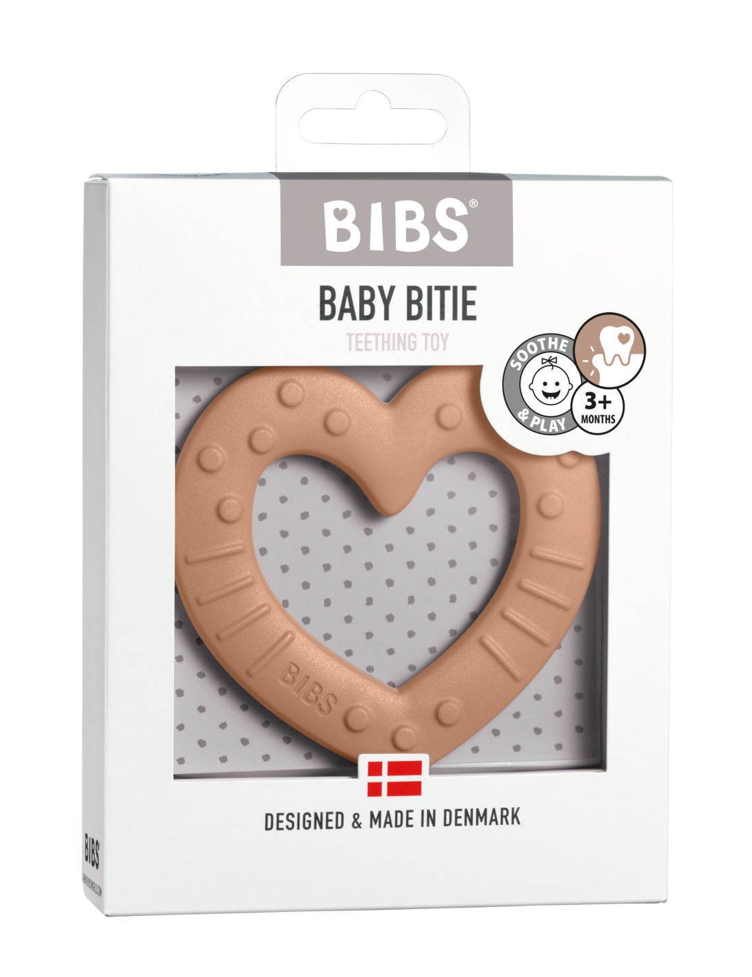 Slabbetjes bijtring - Hart Perzik - Bijtring - MamaMilla