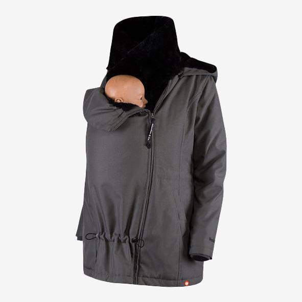 Wombat & Co. WALLABY 4-in-1 winterjas voor zwangere vrouwen/draagjas - Grijs - Draagjas - MamaMilla