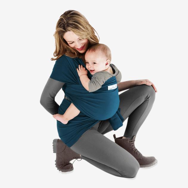 Love radius stretch wikkelbasis - Petrol kleurig - wikkeldoek - MamaMilla
