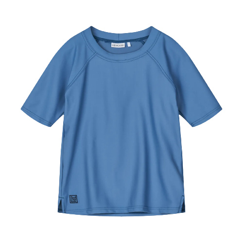 Liewood UV-shirt - Noah Shortsleeve Swim - Riverside - Zwemkleding - MamaMilla