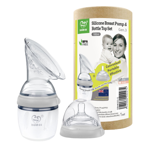 Haakaa Borstkolf met fles - 160 ml - Borstkolf - MamaMilla