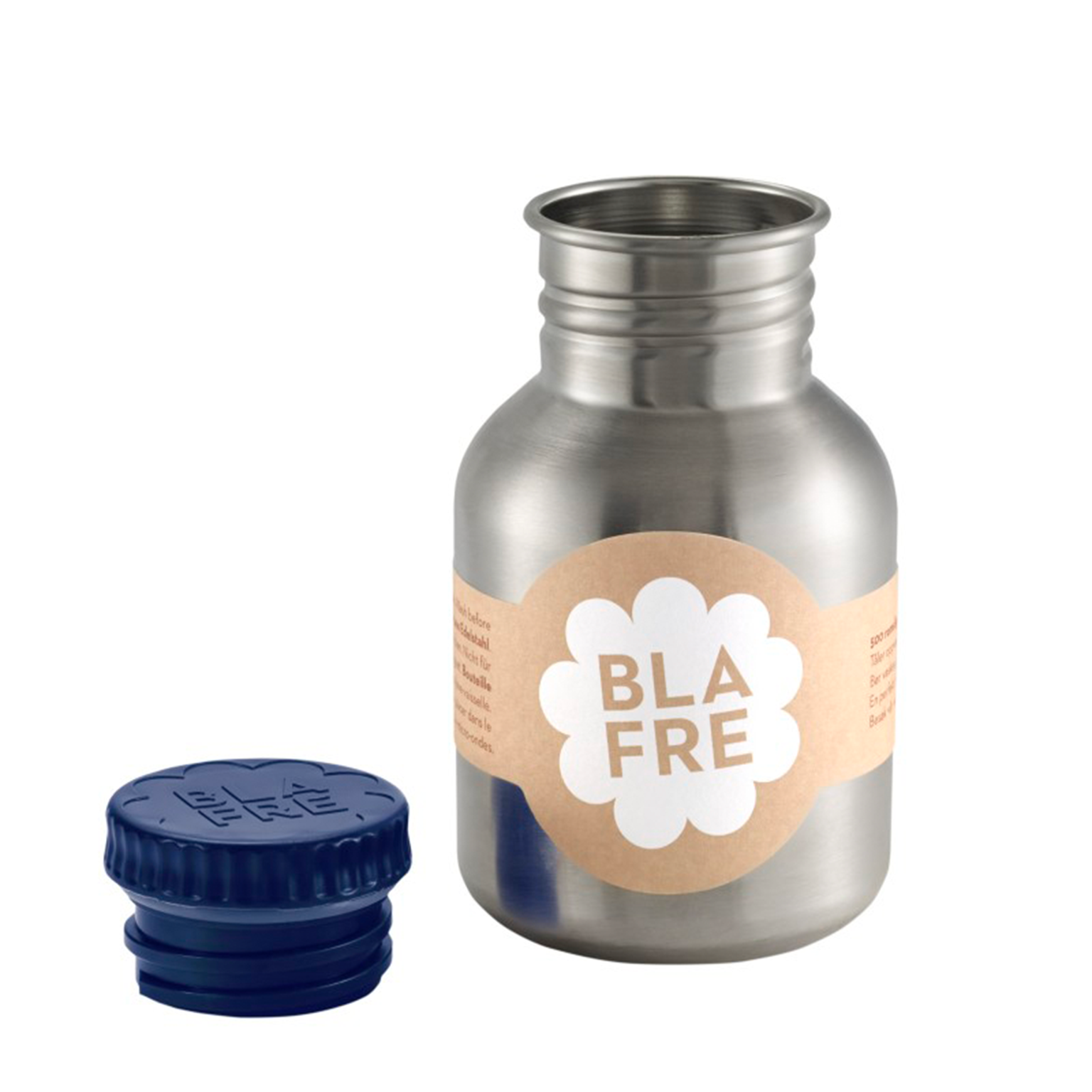 BLAFRE drinkfles in roestvrij staal - 300 ml - Marineblauw - Drinkfles in staal - MamaMilla