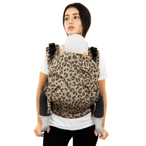 Fidella Fusion Draagzak met volledige gesp - Leopard Gold - Baby - Draagzak - MamaMilla