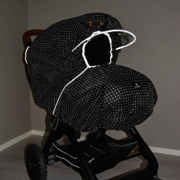 EasyGrow regenhoes voor de kinderwagen - Stroke - Regenhoes enkele kinderwagen - MamaMilla