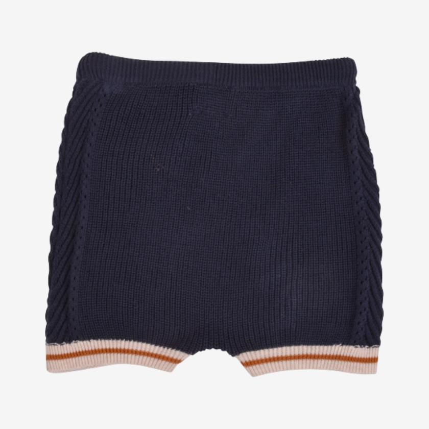 PAPFAR Gebreide short - Blue Nights - Broek - MamaMilla