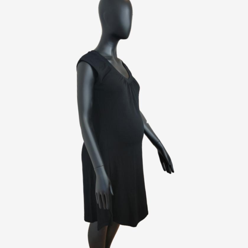 Joha basisjurk in bamboe-viscose - Zwart - Zwangerschapskleding - MamaMilla