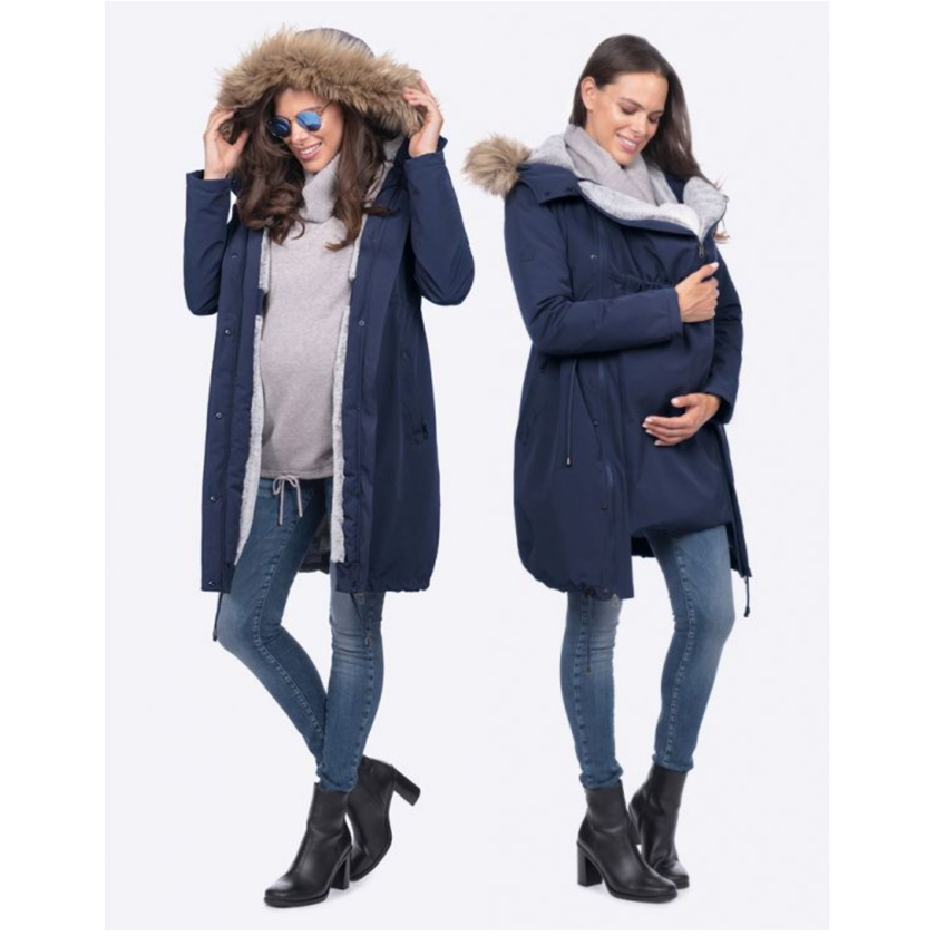 Seraphine Wacht- en draagjas 3-in-1- Valetta - Navy - Draagjas - MamaMilla