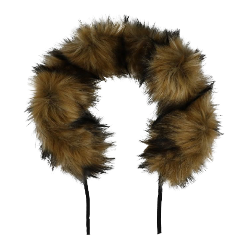 KongWalther Foxy Bontkraag - Bruin bont - Kinderwagenaccessoires - MamaMilla
