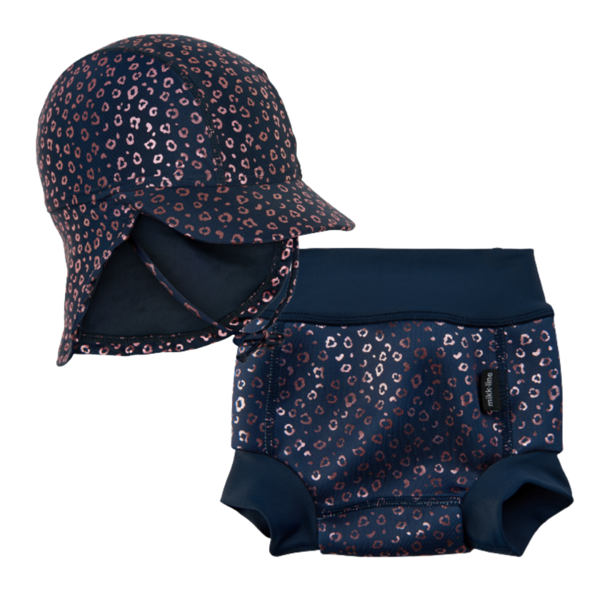Mikk-line zwemzonnehoed met schaduw en nekschaduw - Blue Nights - Zonnehoed - MamaMilla