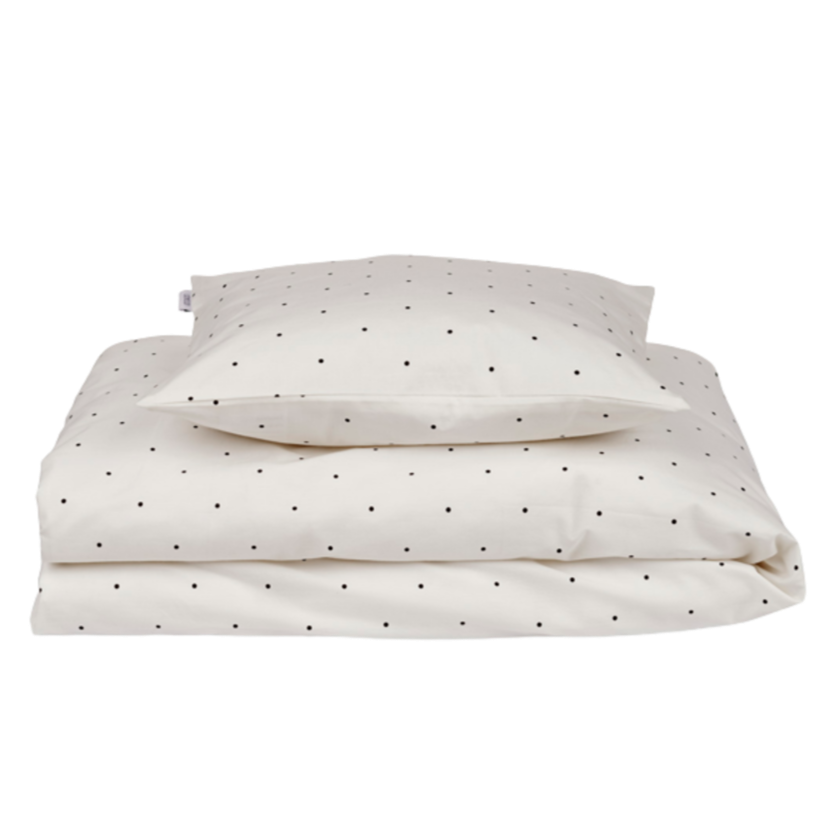 Liewood babybedje van biologisch katoen - Classic dot creme de la creme - Babybedje - MamaMilla