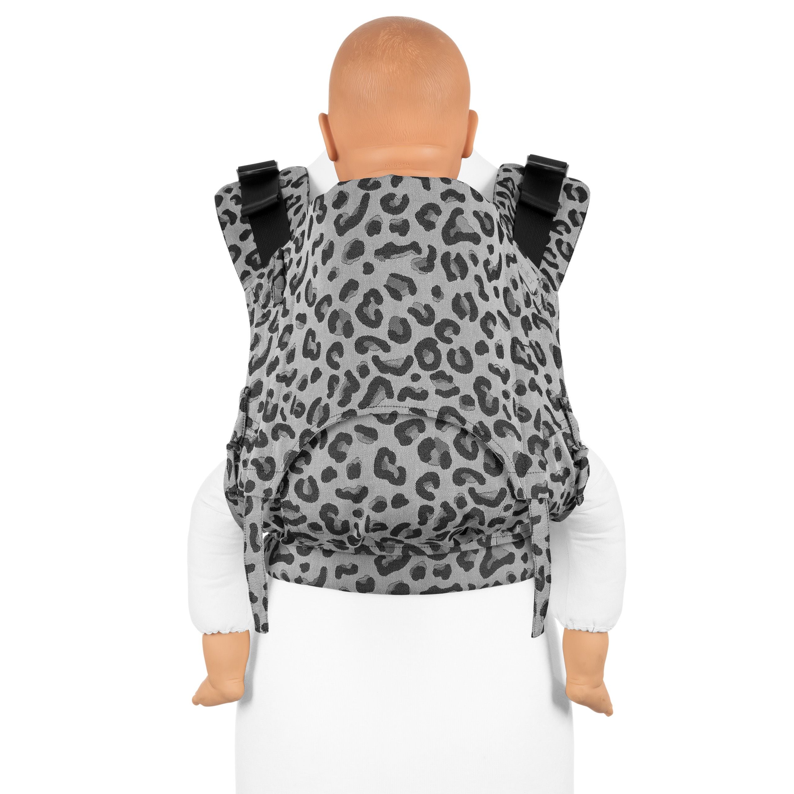 Fidella Fusion Fullbuckle Draagzak - Leopard Silver - Babydraagzak - MamaMilla