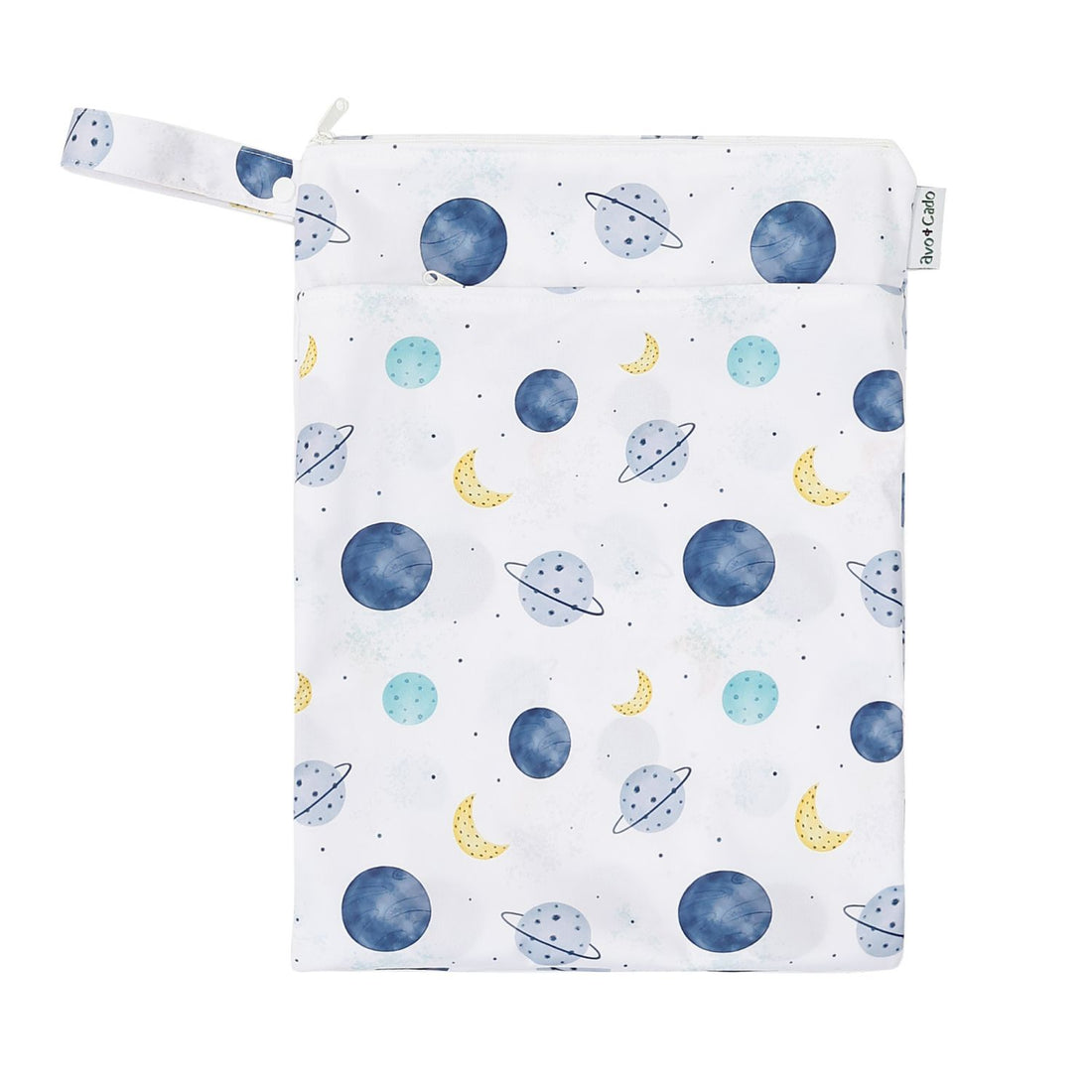 avo+cado Wetbag Medium met twee compartimenten - Planeten - Wetbag medium - MamaMilla