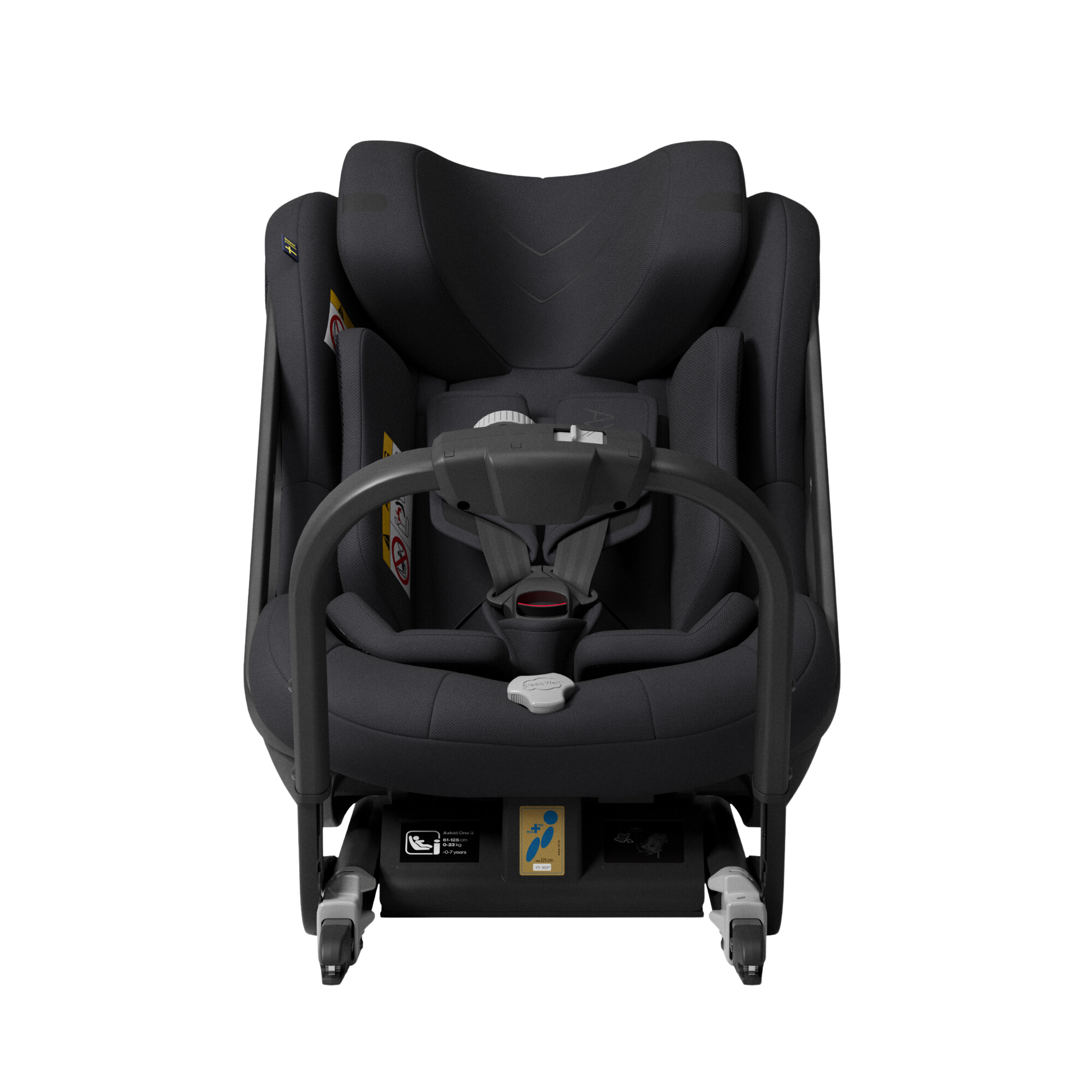 Axkid ONE 3 - Coastal Storm Zwart - iSize 61-125 cm - 61-125 cm (3 maanden tot 7 jaar) - MamaMilla