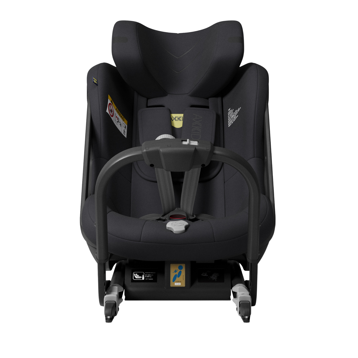 Axkid ONE 3 - Coastal Storm Zwart - iSize 61-125 cm - 61-125 cm (3 maanden tot 7 jaar) - MamaMilla