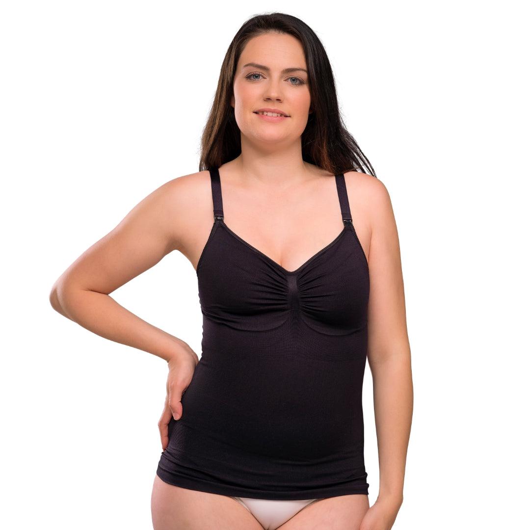 Carriwell Voedingstop met shapewear - Zwart - Voedingskleding - MamaMilla