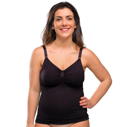 Carriwell Voedingstop met shapewear - Zwart - Voedingskleding - MamaMilla