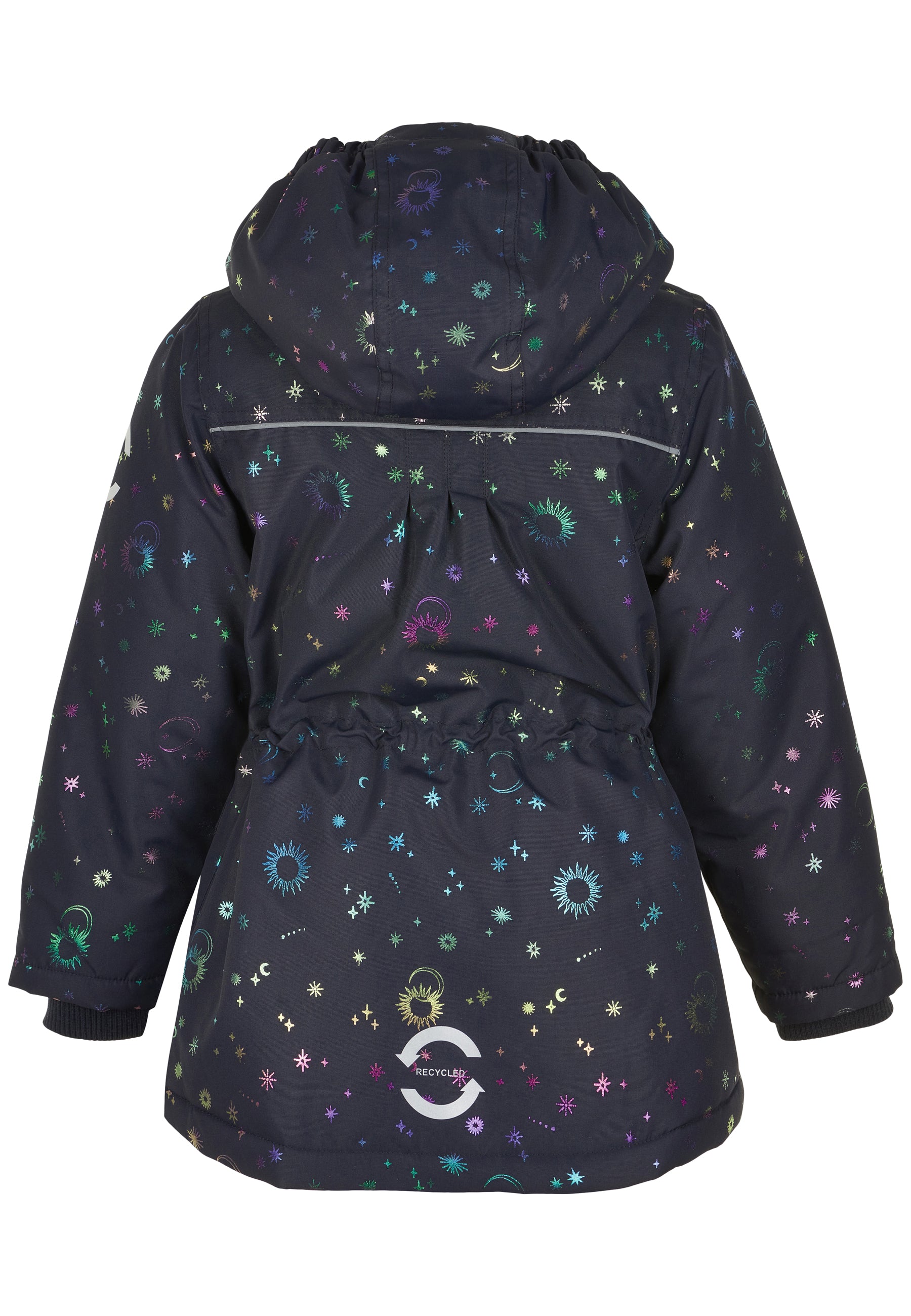 Mikk-line winterjas met glitters - Dark Navy - Jas - MamaMilla
