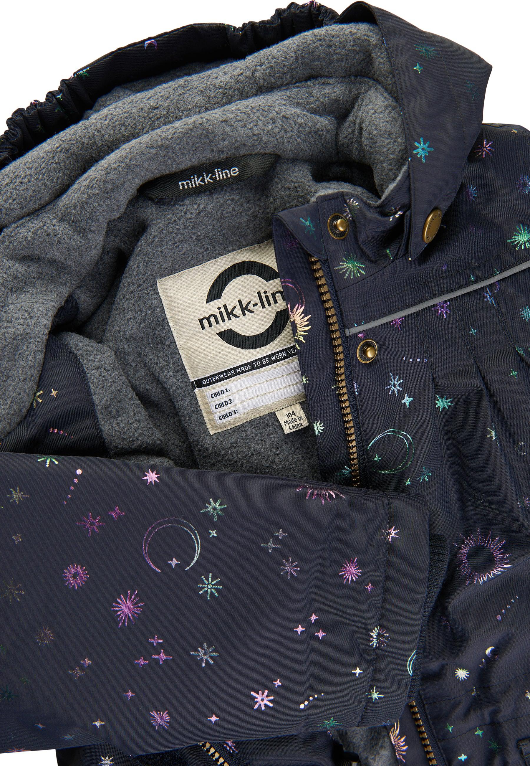 Mikk-line winterjas met glitters - Dark Navy - Jas - MamaMilla